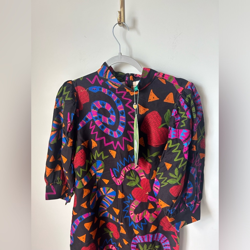 Farm Rio Snake Garden Midi Dress - Picture 3 of 6